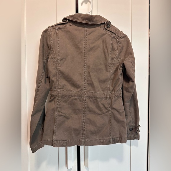 Eddie‎ Bauer Brown Military Style Field Jacket Coat Women size XSP - Picture 5 of 11